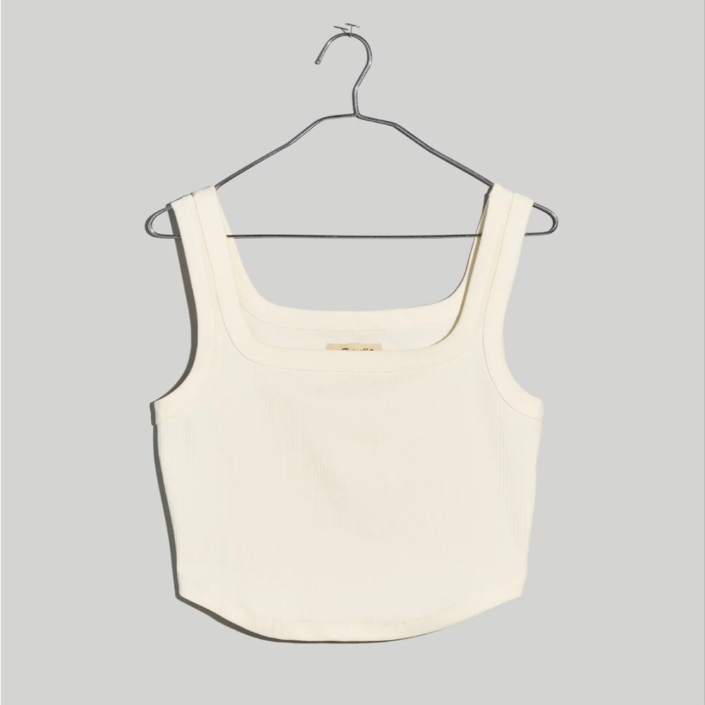 Madewell The Tailored Crop Tank in Sleekhold